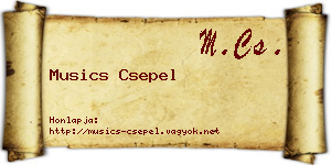 Musics Csepel névjegykártya